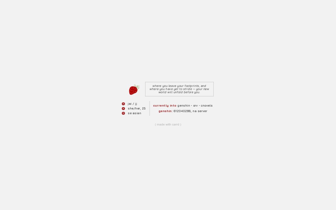 Carrd profile picture for @conviction